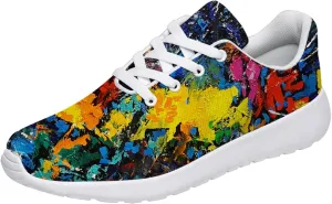 Graffiti Sneakers for Women Men Tennis Shoes Funny Running Shoes Gifts for Her Him