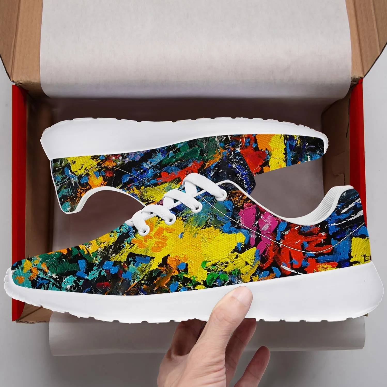 Graffiti Sneakers for Women Men Tennis Shoes Funny Running Shoes Gifts for Her Him