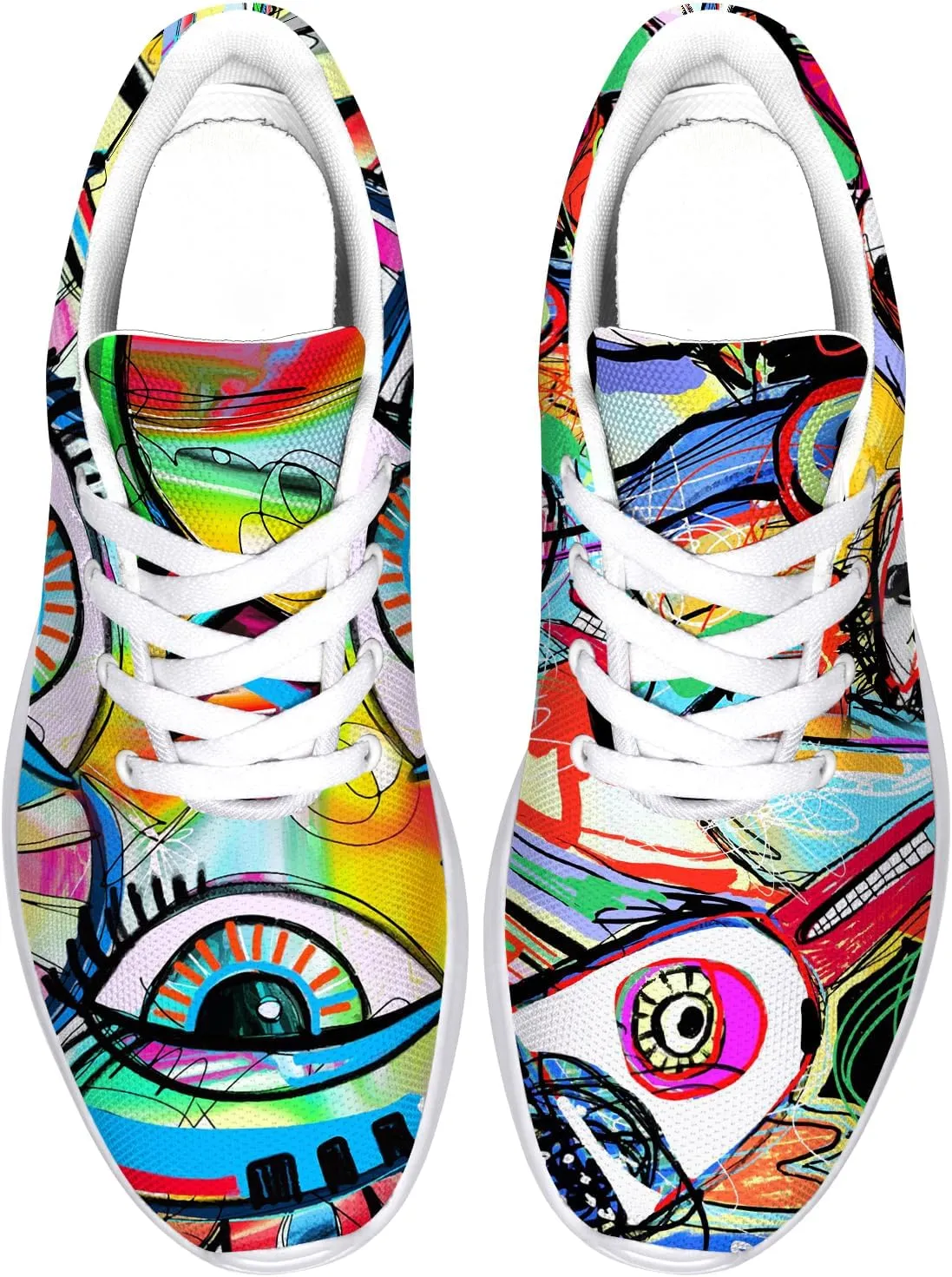 Graffiti Sneakers for Women Men Tennis Shoes Funny Running Shoes Gifts for Her Him